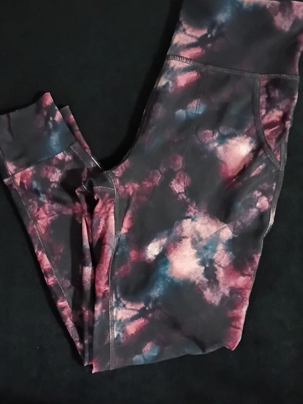 Old Navy Girls Tie-Dye Leggings in Pink, Blue & Black